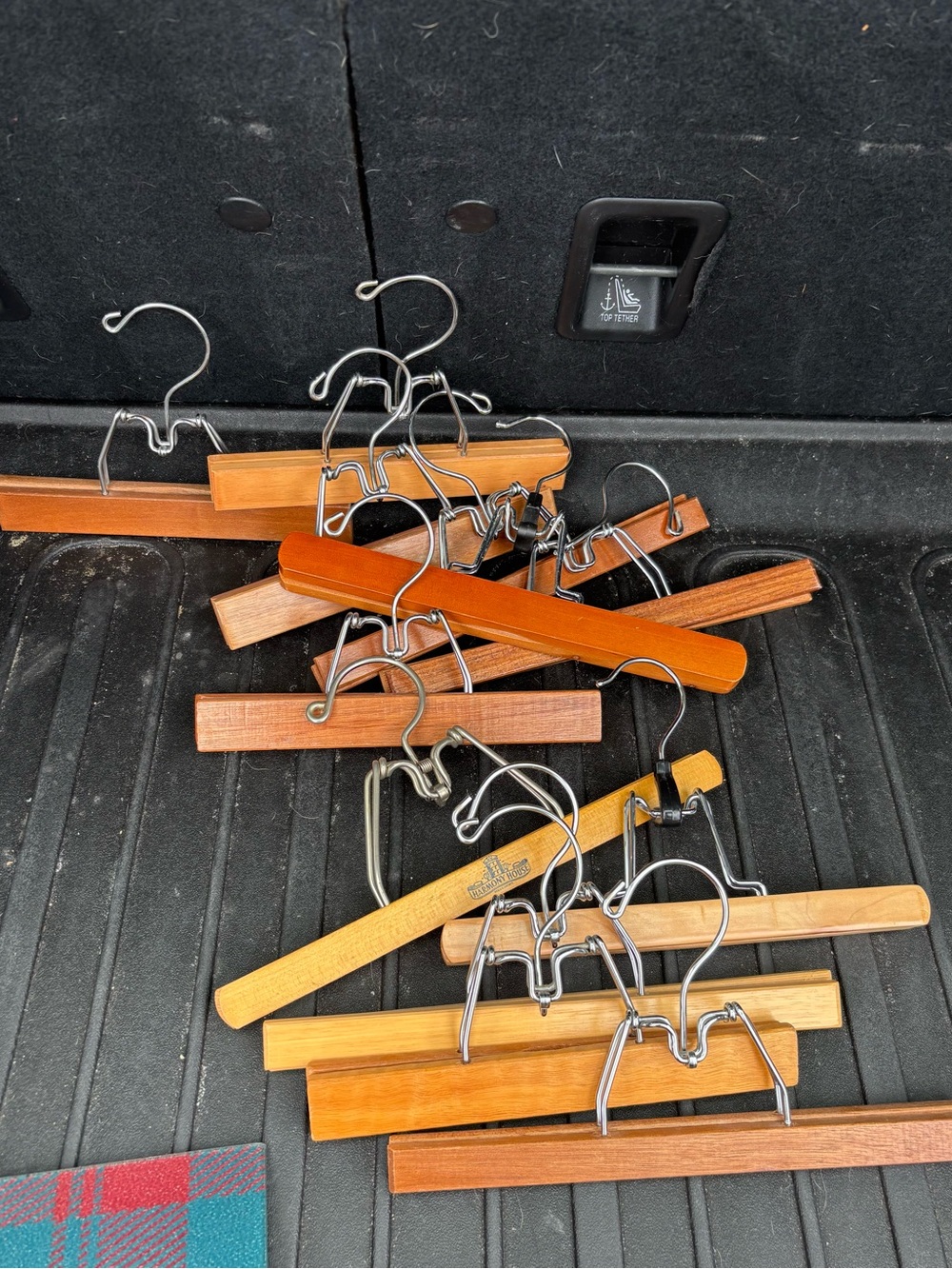 12 Classic Wooden Clip Hangers in Natural Brown - Brand Harmony House